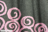 Dywan do salonu Spiral Czerń ALFA