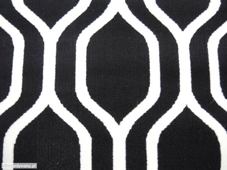 Dywan nowoczesny do salonu TETUAN Czarno Biały FLORENCE